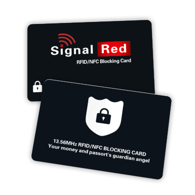 Elegant Design PVC Printed RFID Blocking Card For RFID Wallet 