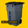 Rubbermaid ROLLOUT CONTAINER 50 GAL BLUE FG9W2700BLUE