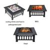 Large Outdoor Garden Patio Iron Stainless Steel Fire Pit