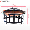 KY7347FP Fire Pit Combo BBQ Grill