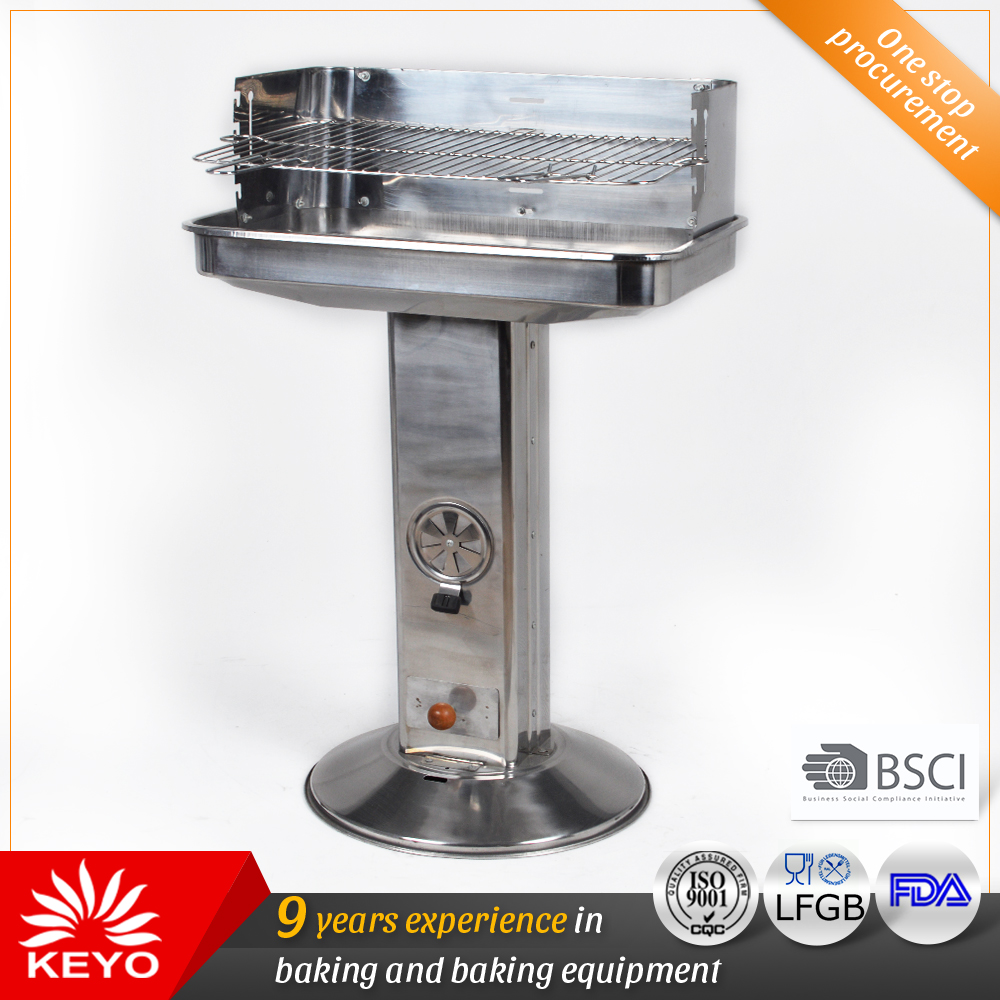 KY28020S Stainless Steel Standing Pedestal BBQ Grills