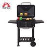 F02 KEYO 24 Inch Black Luxury German Outdoor Garden trolley bbq grill manufacture with Single Shelf