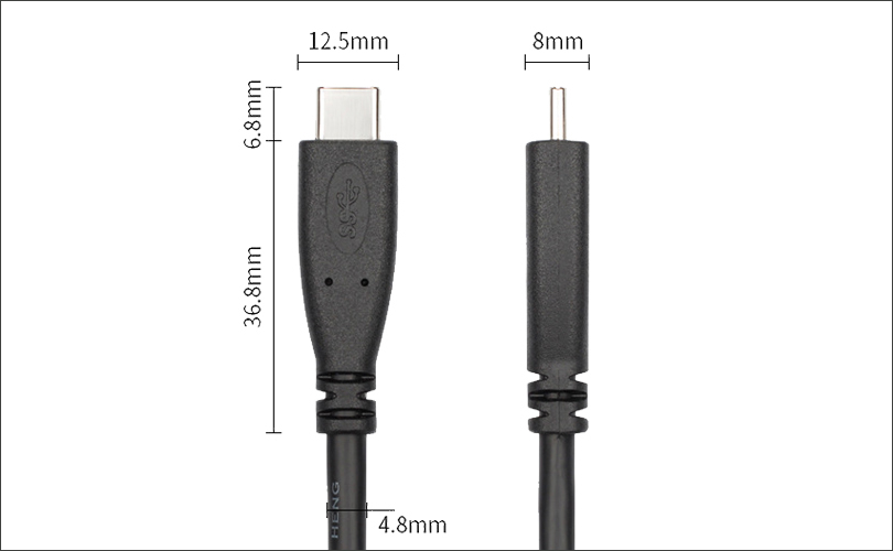 USB 3.1 C męski na męski