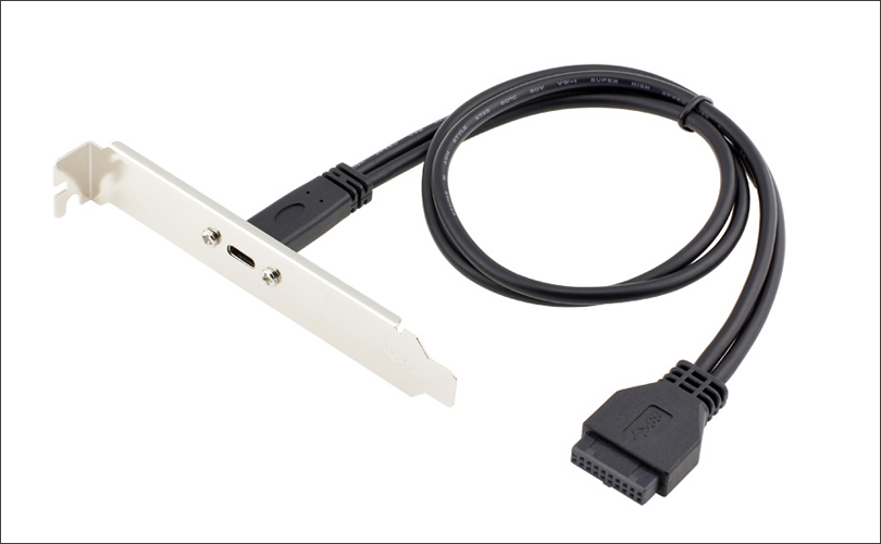 20 PIN para USB C PCI Baffle Cable
