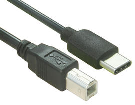 כבל מדפסת USB C ל-Type B
