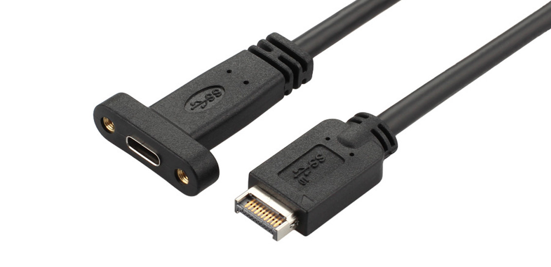 Type E To USB C PCI Baffle Cable 