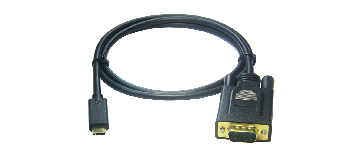 USB C to VGA 1920×1080P@60Hz Cable
