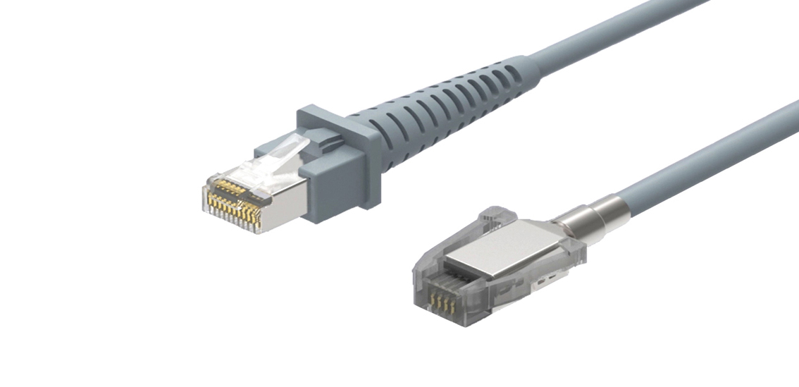 4Pin SDL TE Connector to RJ45 Cable For POS System