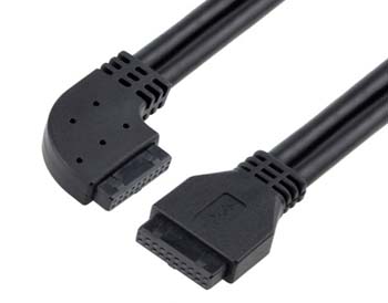 Right Angle 20 PIN to Straight Extension Cable 