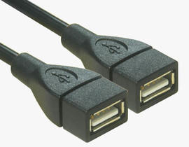 USB 2.0 A Female to Female Cable