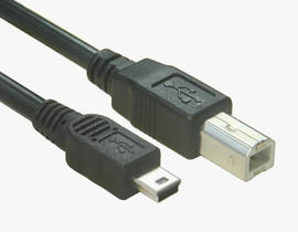 USB 2.0 Mini B to Type B Cable