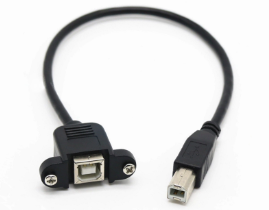 USB 2.0 Type B Male to Female Cable