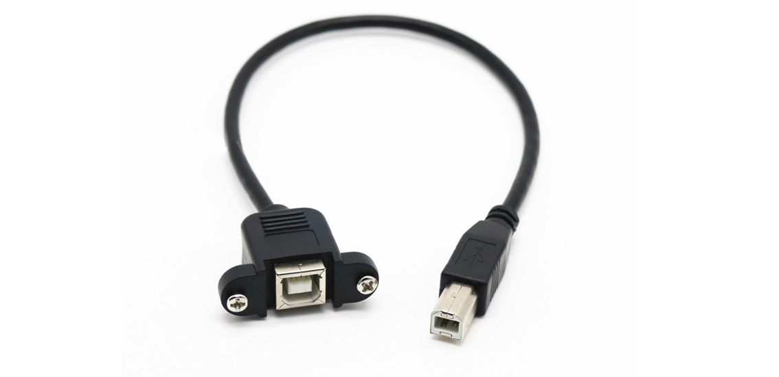 USB 2.0 Type B Male to Female Extension Cable