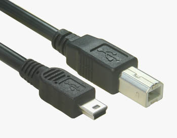 USB 2.0 Mini B to Type B Printer Cable