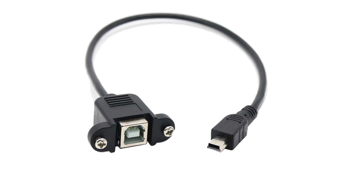 USB 2.0 Mini B to Type B Printer Cable