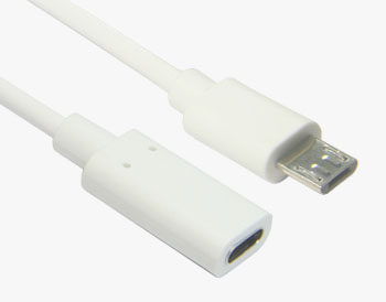 USB 2.0 Micro B to USB C Female OTG Cable