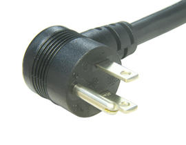 Right Angle NEMA 5-15P Power Cord
