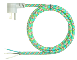 Cable de alimentación trenzado de nylon