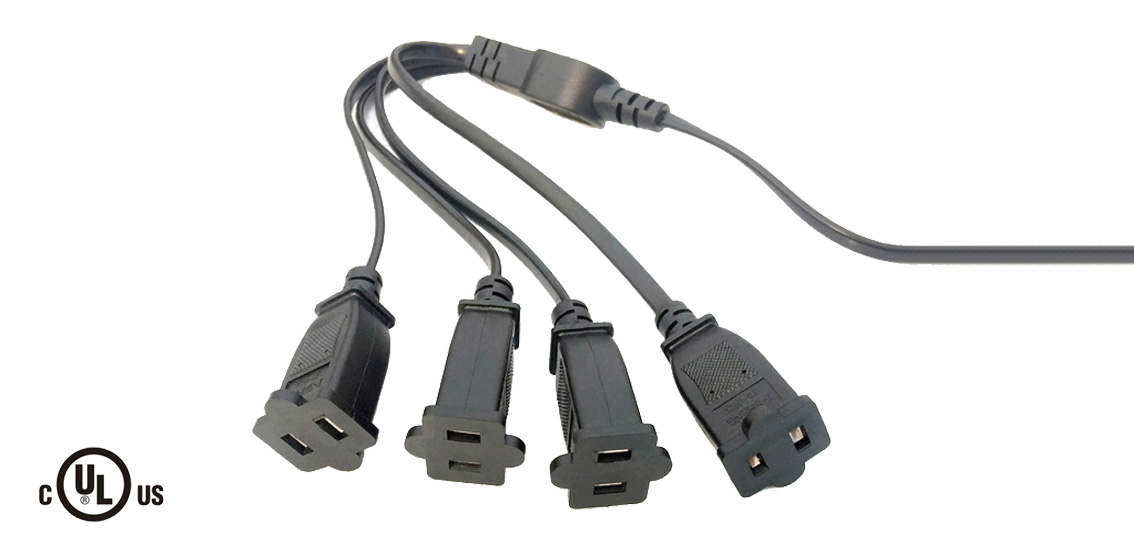 UL&CSA Approved America/Canada 4 in 1 Power Cord
