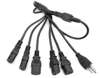 UL&CSA Approved America/Canada 5 in 1 Power Cord