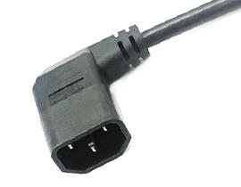Cable de alimentación IEC C14 de ángulo recto
