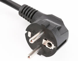 Euro 2 Pole Plug Power Cord