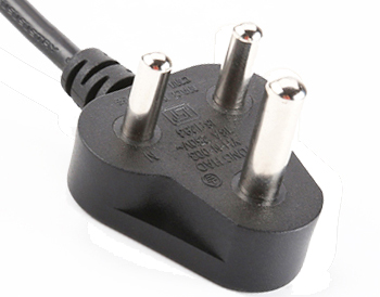 ISI Approved India Power Cord, India 3 Pole 16A Plug Power Cord