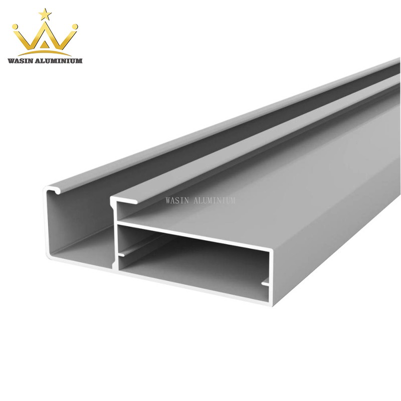 Silver Anodizing Extruded Aluminum Profile For Kitchen Cabinet