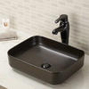 Counter top vitreous china bathroom vessel sink