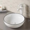 Round counter top bathroom wash basin bowl