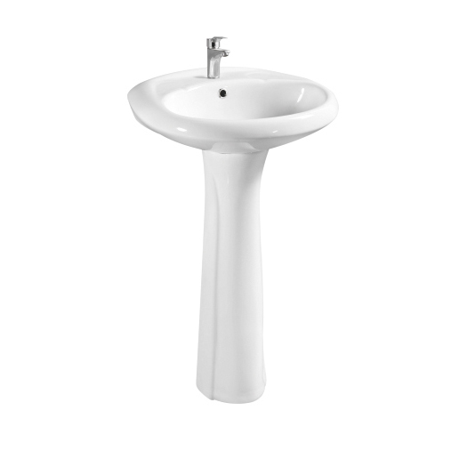 Back to Wall Floor Stand up Bathroom Sink