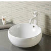 Round counter top lavatory wash basin bowl