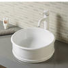 Round Porcelain Small Powder Room Sink
