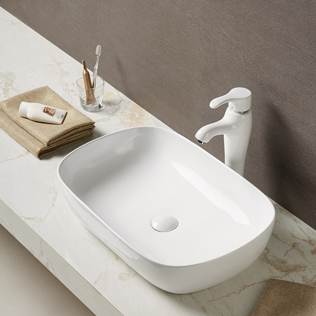 Large size bathroom ceramic vessel sink