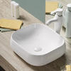 Vanity Top White Color Hand Wash Basin On Table