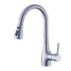 Brass Single Hole Kitchen Faucet With Sprayer