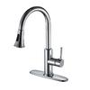 CUPC Pull-out Chrome Kitchen Sink Faucet with Single Handle