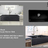 2021 new design matte black farmhouse kitchen sink