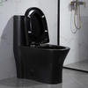 Buy standard tank height single piece black cheap toilets