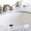 Porcelain Undercounter Bowl Shaped Bathroom Sink