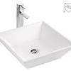 Wash basin on top of counter sink bowl square bathroom sinks