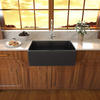 Ultra-Modern And Clean Style Fireclay Farmhouse Sink With Handcrafted