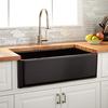 Ultra-Modern And Clean Style Fireclay Farmhouse Sink With Handcrafted