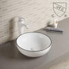 Sanitary Ware Vessel Sink Round Wash Basin Chinese Above Counter Bathroom Sink