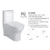 White Standard Height Of Water Closet Glazed Surface Is Self-Cleaning Toilet