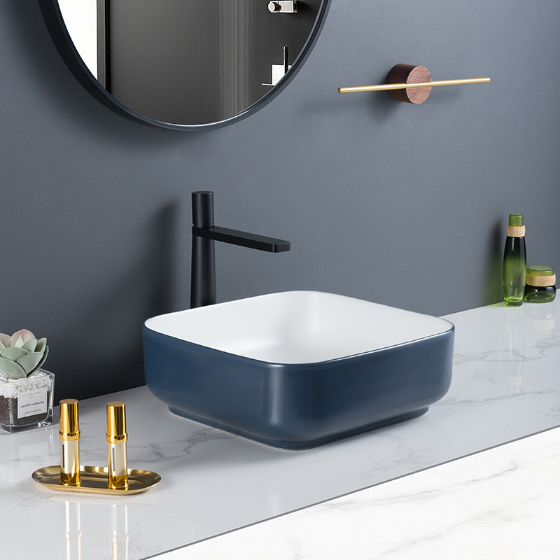 Sleek European Inspired Modern Contemporary Bathroom Sink Over The Counter