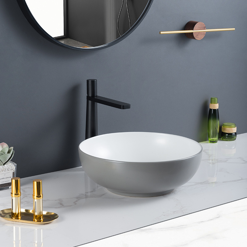 Deep And Rounded Edges Counter Top Basin Price With No Seams Non-Leakage
