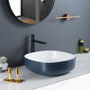 Fresh Look Bathroom Counter Top Wash Basin With Glossy Resistant To Scratches