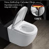 Ada Elongated One Piece Wall Mounted Toilet Bowl Commode Self Cleaning Glaze
