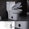Contemporary Siphonic One Piece Comfort Height Elongated Toilet For Hotel Bathroom